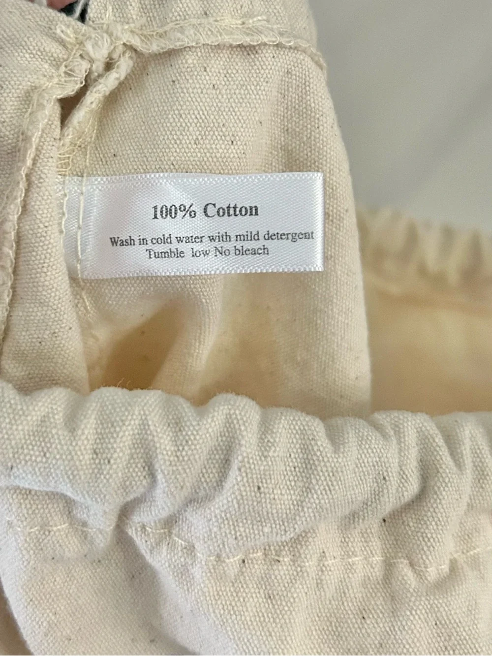Retired Brighton Cotton Sunny Days Sea Breeze Canvas Drawstring Sun Travel Bag